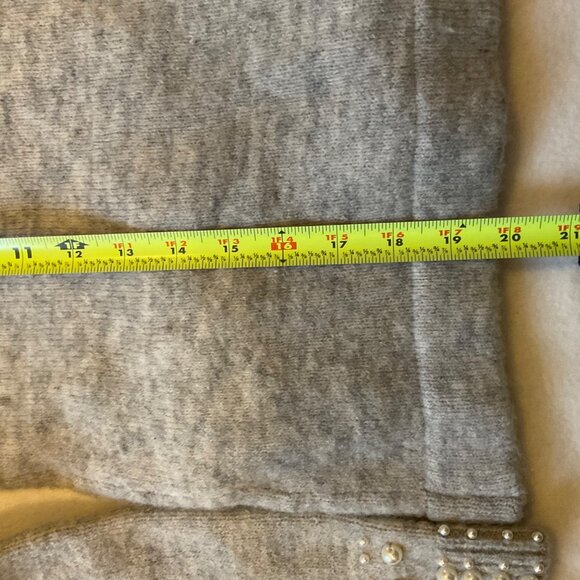 NWT Maje Pearl wool sweater Cardigan Gray SZ3 US8 bust40 - Picture 4 of 8